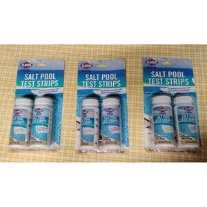 Lot Of (3) Clorox Pool & Spa salt Pool Water Test Strips Sealed